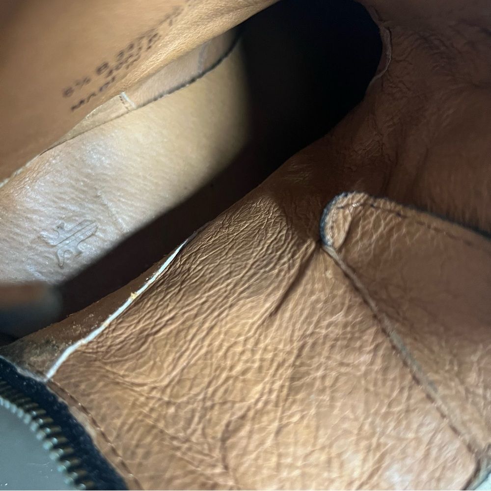 FRYE Black Leather Tyler Engineer Boots Straps Buckle Back Zipper Ankle Booties - Picture 9 of 10